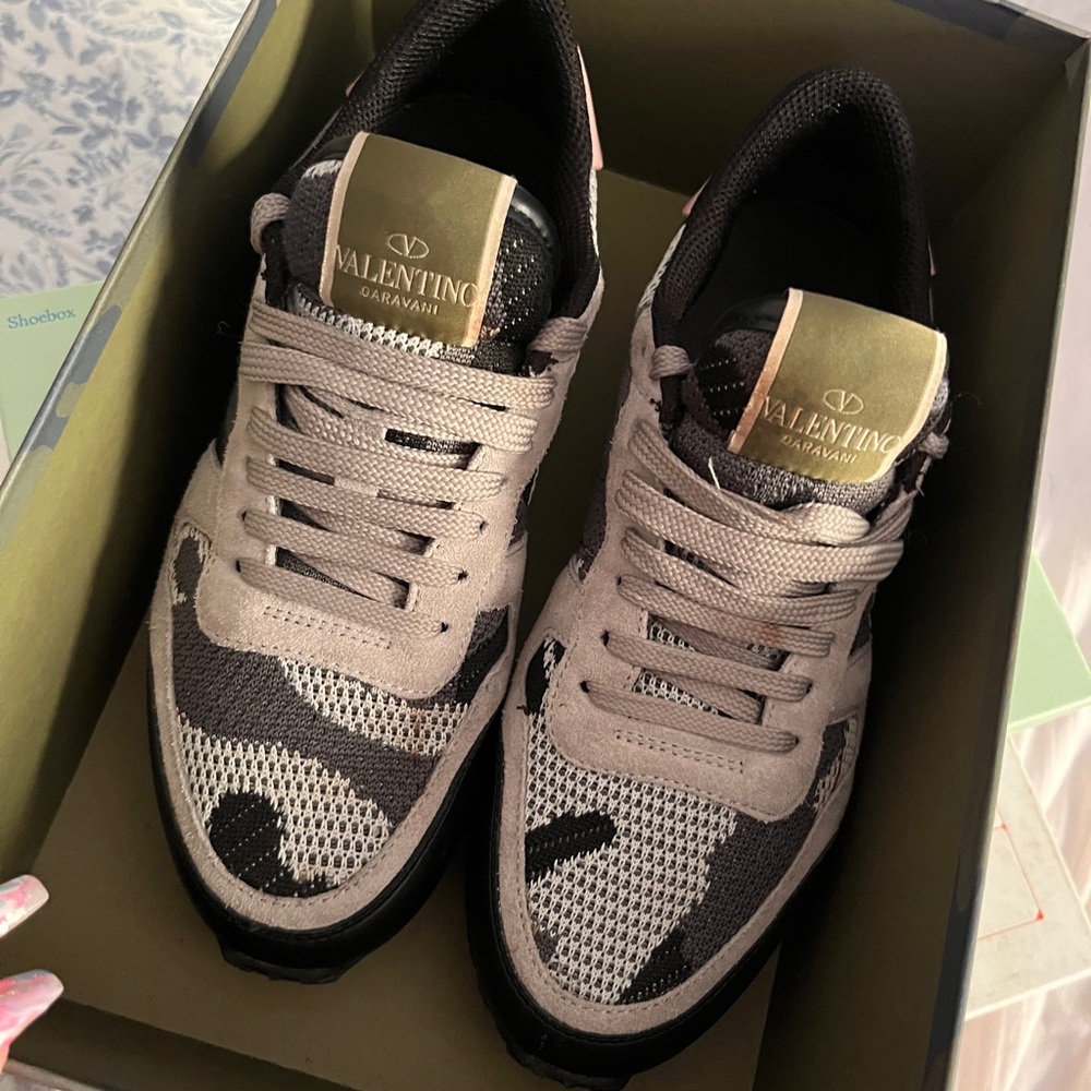 Valentino Garavani Urban Camo Sneakers. WILL SHIP OUT ASAP!